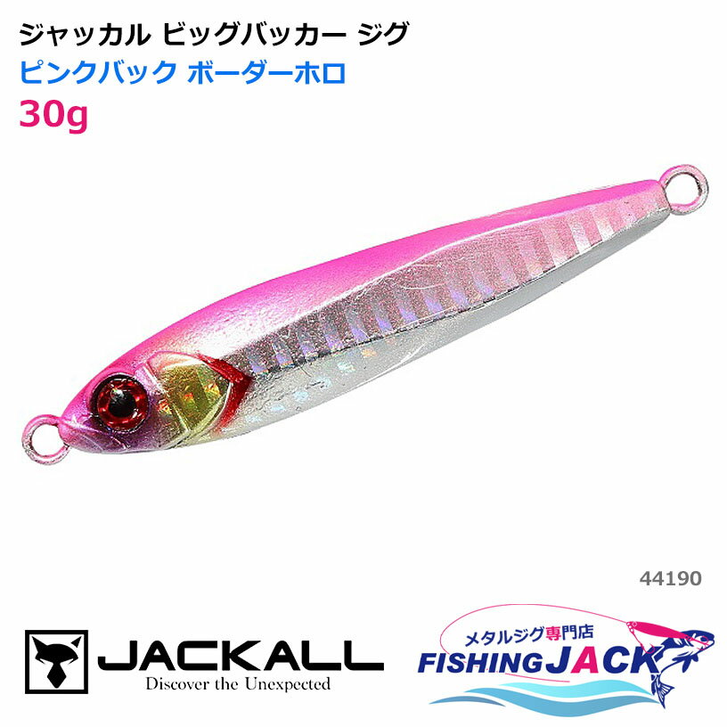 樂天商城 - ジャッカル ビッグバッカー ジグ 30g ピンクバック ボーダーホロ