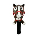 ゴルフ用品 保護 クラブカバー 競走馬ヘッドカバー ドライバー 復刻版 OHC0080 460cc対応 ブラウン 【IR】