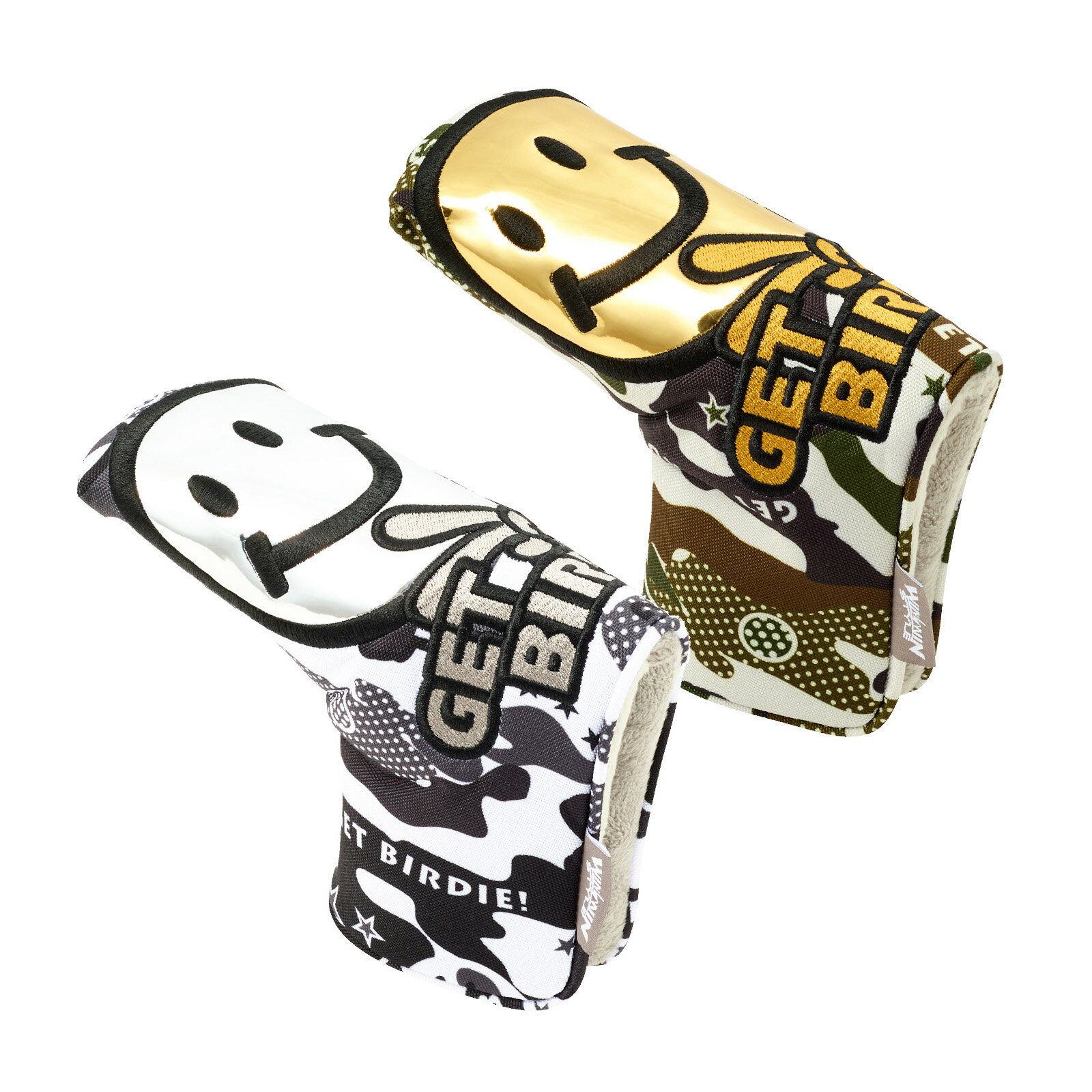 ゴルフ用品 保護 クラブカバー ウィンウィン パターカバー ブレード用 GET BIRDIE！ PCBP-100 101 【IR】