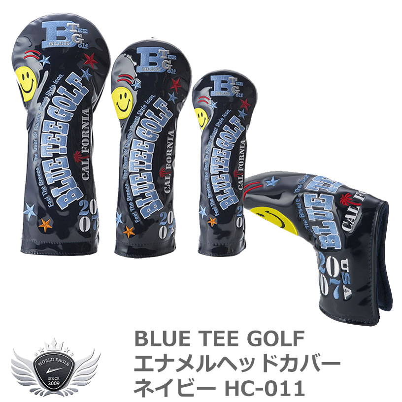 BLUE TEE GOLF ブルーティーゴルフ エナメルヘッドカバー　ネイビー HC-011