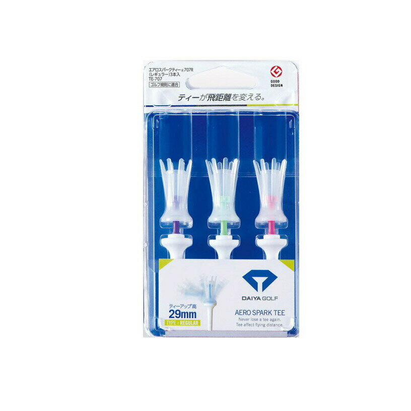 ダイヤゴルフ エアロスパークティー レギュラー クリアー TE-707 ロング ドライバー 【IR】