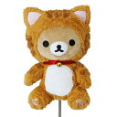ゴルフ用品 保護 クラブカバー ライト のんびりネコ ドライバー ヘッドカバー リラックマ 【IR】