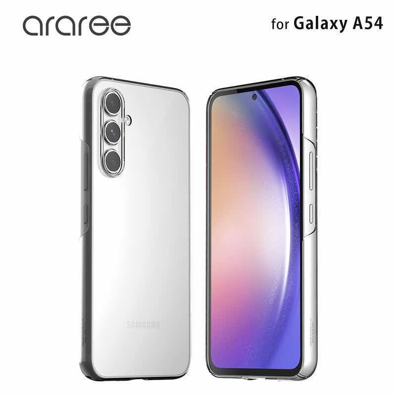 araree Galaxy A54 ケース カバー対応機種：＜au＞Galaxy A54 5G SCG21、＜docomo＞ Galaxy A54 5G SC-53D UQ mobileハードケース Nukin クリア カバー  ギャラクシー サムスン 送料無料 10pAR25182A54 4570047591824