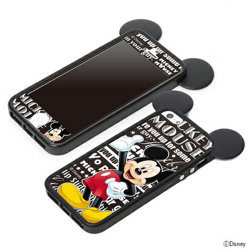 【ミッキー】【Disney iPhone 5S/5 バンパーセット】【スターティングTPUバンパーセット 】PGDNYBS803MKY iphone 5 s ケース　フィルム　背面　付ディズニー Disney ポイント　送料　無料　【マラソン201401_送料無料】4562358078033
