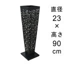 デザイン アイアン フラワースタンド〔048534〕 角型 ブラック 高さ90cm ◆内側容器は別売◆