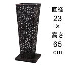 デザイン アイアン フラワースタンド〔048595〕 角型 ブラック 高さ65cm ◆内側容器は別売◆