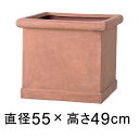 植木鉢 おしゃれ 大型 CLタブポット 55cm ライトブラウン 【メーカー直送・同梱不可・代引不可・返品不可】【グリーンポット社】