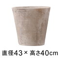 植木鉢 おしゃれ 大型 ルーガ アンティコ ソリッド 43cm 【メーカー直送・同梱不可・代引不可・返品不可】【グリーンポット社】