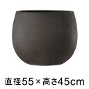 植木鉢 おしゃれ 大型 テラニアス ローバルーン 55cm アンティークブラウン 【メーカー直送・同梱不可・代引不可・返品不可】【グリーンポット社】