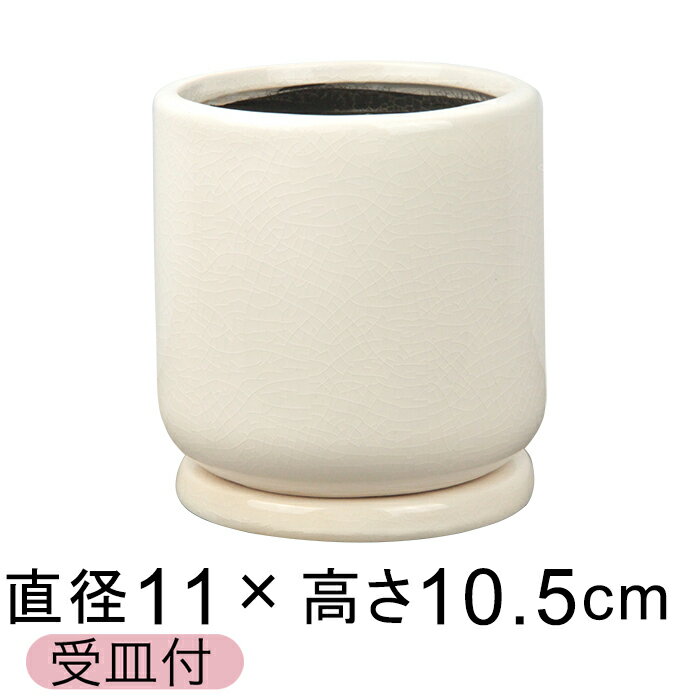 Rakuten - 植木鉢 おしゃれ クロノス 白系 S 11cm 受皿付