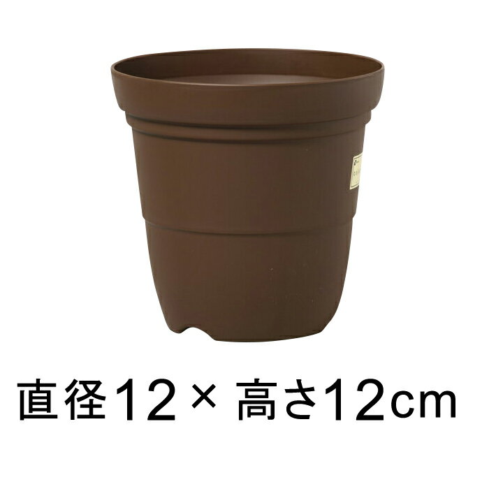 ◆販売終了◆【赤字覚悟】【在庫処分】【of50】カラーバリエ 長鉢 4号 12cm コーヒーブラウン 0.7リットル 植木鉢 おしゃれ 室内 屋外 プラスチック 軽い 深い 小さい かわいい シンプル