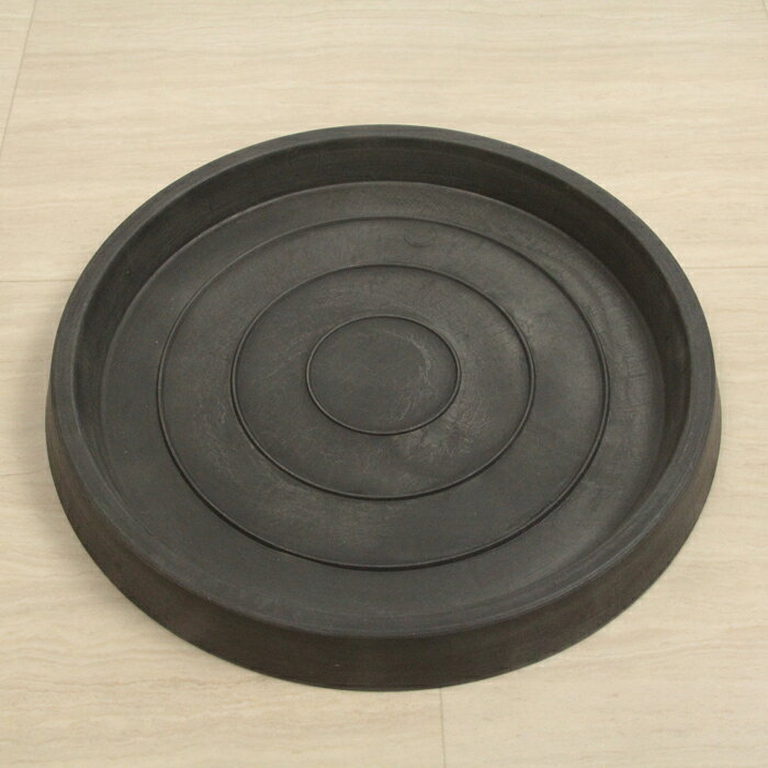 【受皿】硬質・合成樹脂製 受皿 丸型 31cm チャコール系◆適合する鉢◆底直径が25cm...