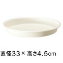 【受皿】グロープレート 33cm ホワイト ◆適合する鉢◆グローコンテナ 35cm、底直径が28cm以下の植木鉢