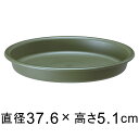 【受皿】グロープレート 37cm グリーン ◆適合する鉢◆グローコンテナ 40cm、底直径が32cm以下の植木鉢