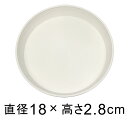 受皿 アイコン プレート 18cm ホワイト ◆適合する鉢◆アイコンポット21cm、底直径が15.5cm以下の植木鉢