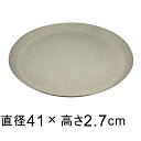 【受皿】軽量・合成樹脂製受皿 丸 41cm グレー系◆適合する鉢◆底直径が35cm以下の植木鉢