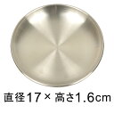 ステンレス 受皿 丸 17cm 銀色 つや消し 小物置きにも ◆適合する鉢◆底直径が12cm以下の植木鉢