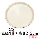 ◆サイズ大きめ・色味ややベージュ◆ 【訳あり】 陶器 受皿 白 つや無 丸 通常19cm→現状22cm位 ◆適合する鉢◆底直径が19cm以下の植木鉢 [of50...