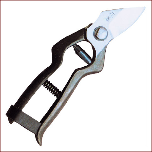 花春印　情張型 剪定鋏 180mm 安来鋼 園芸用品 ガーデニング用品 日本製 ガーデニング 園芸　草花 盆栽 生花 生木 庭木 剪定 果樹 ハサミ はさみ せんてい 山形 手打ち 手造り グリップ 衝撃吸収 天命 てんめい プロ 腱鞘炎 負担軽減