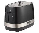 DeLonghi(デロンギ) ポップアップトースター アクティブ シリーズ CTLA2003J-BK 簡単お手入れ パン 朝食