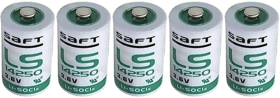 ＜5個セット＞電池 塩化チオニルリチウム 1/2AA 公称電圧 3.6V LS14250