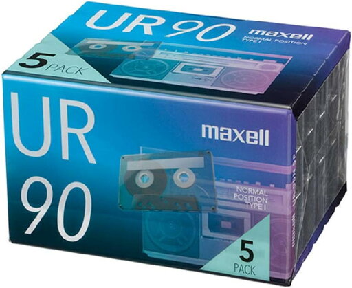 マクセル(maxell) カセットテープ UR 90分 5個入 UR-90N5P マクセル(maxell) カセットテープ UR 90分 5個入 UR-90N5P