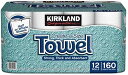 【1ダース12ロール】KIRKLAND カークランド シグネチャー キッチンペーパー ロールタオル(ペーパータオル) 個包装 160シート 2枚重ね コストコ