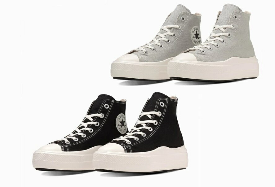 樂天商城 - 【超軽量】コンバース converse オールスター ライト PLTS II HI　24.0cm　プラットフォーム　ライトグレー/ブラック
