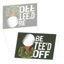 ゴルフ　グリーティングカード12枚セット・BE TEE'D OFF