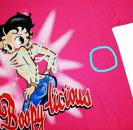 ベティー（ベティ） ブープ　betty boop半袖Tシャツ　ユニセックスM/Lサイズ ピンクBoopy-Licious