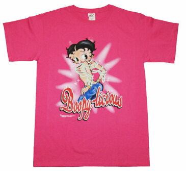 ベティー（ベティ） ブープ　betty boop半袖Tシャツ　ユニセックスM/Lサイズ ピンクBoopy-Licious