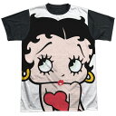 ベティー（ベティ） ブープ betty boop半袖Tシャツ ユニセックスM−XLサイズビッグフェイスポリエステルTシャツ