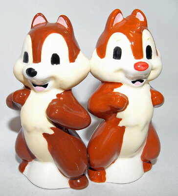 Chip 039 n Dale チップとデールS P ソルトアンドペッパー 塩コショウ入れ 置物 フィギュア