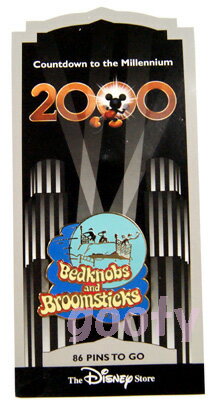 Countdown to the Millennium 2000ミレニアム　カウントダウン　ピンバッチ#87　Bedknobs and Broomsticksベッドかざりとほうきアメリカ　国内販売