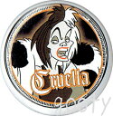 101匹わんちゃんOne Hundred and One Dalmatiansクルエラ・デ・ビル Cruella De Vilブローチ　缶バッチloungefly ラウンジフライヴィランズ　villans