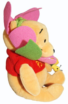 くまのプーさん　Winnie the Pooh　Flower Pooh Pinkお花のプー　ピンクビーンバッグ　縫いぐるみ