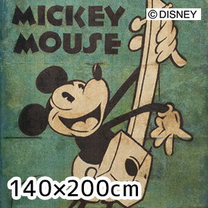 ミッキーマウス MICKEY MOUSEミッキー　ミュージック　ラグ　ギターMICKEY music RUG140×200cm