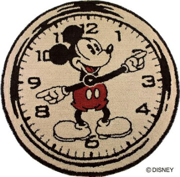 ミッキーマウス MICKEY MOUSEミッキー　オンザクロック！　ラグMICKEY ON THE CLOCK! RUG直径100cm