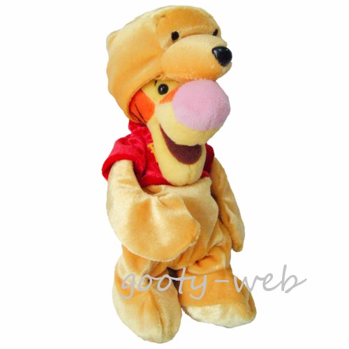 アメリカ直輸入 WDL限定くまのプーさん プーさん着ぐるみティガーWinnie the Pooh TiggerTIIGGER DRESSED AS POOH BEAN BAGアメリカディズニーランド 限定ビーンバッグ 縫いぐるみレア