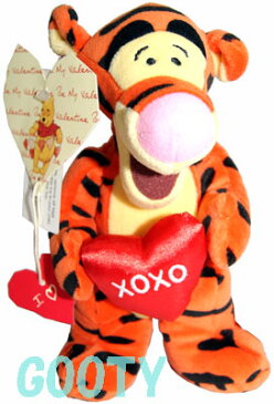 くまのプーさん　ティガーWinnie the Pooh　TiggerTigger Hearts Tailバレンタインティガー　XOXOロンドン　ディズニーストアビーンバッグ　縫いぐるみ