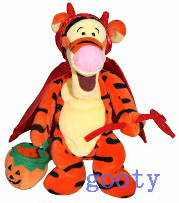 くまのプーさん　ティガーWinnie the Pooh　Tiggerハロウィン　2000年　ティガーDEVIL　Tiggerビーンバッグ　縫いぐるみレア