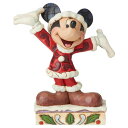 ディズニー　ジム・ショアーミッキーマウス　クリスマスMickey Christmas Personalityミッキー　サンタスーツミッキークリスマスフィギュア　フィギュア木彫り風　置物　フィギュア