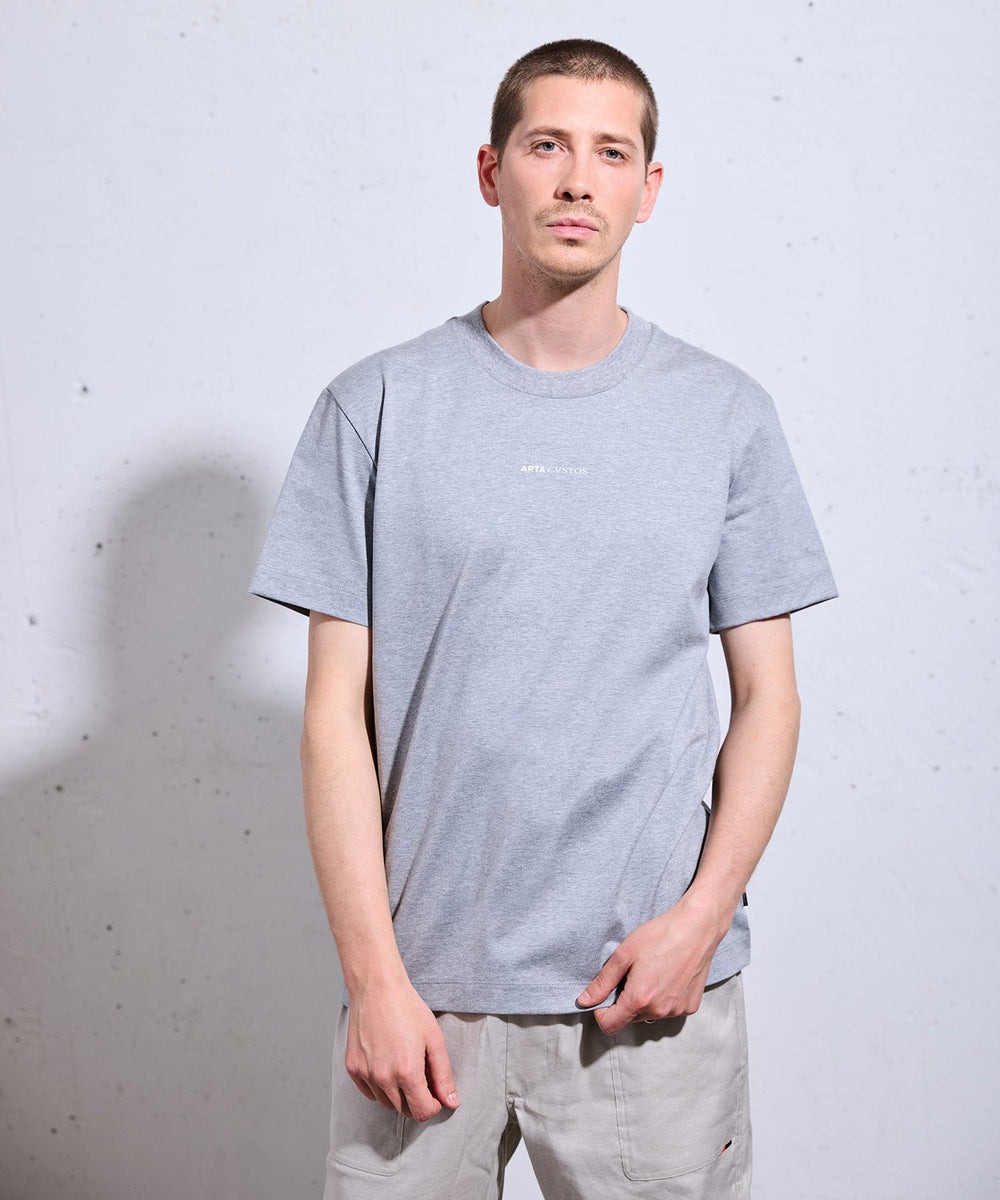 ARTA CVSTOS AC23TS02 FロゴTS シャツ 半袖 ロゴシャツ Tシャツ カラーシャツ 男女兼用 メンズ レディース 綿100 オーガニック 日本製 普段着 お出かけ 旅行 シンプル おしゃれ ギフト プレゼント
