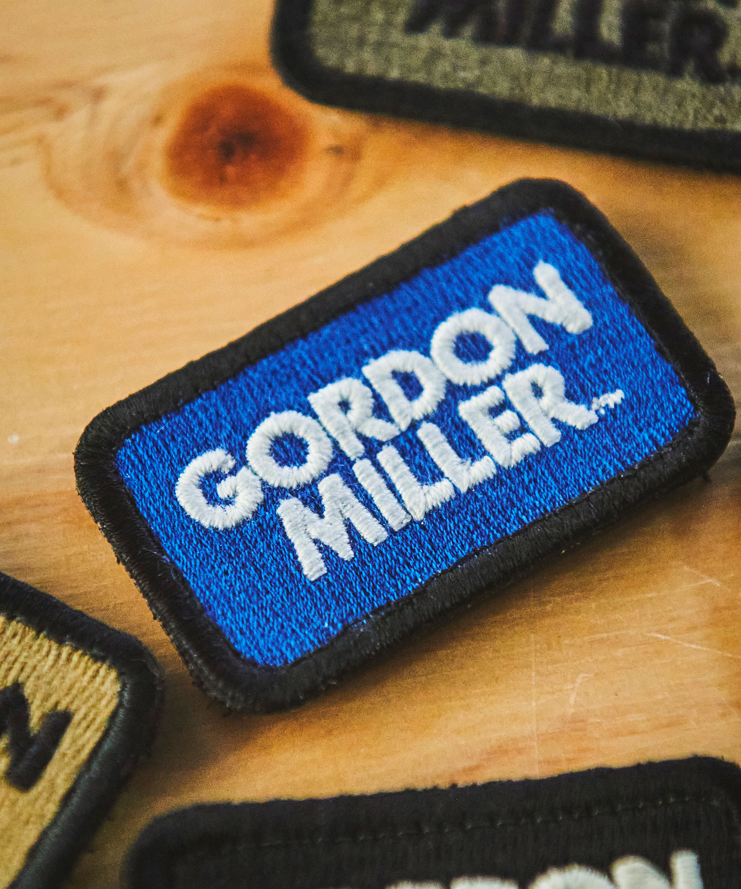 GORDON MILLER ゴードンミラー VELCROPATCH LOGO ベルクロ ワッペン