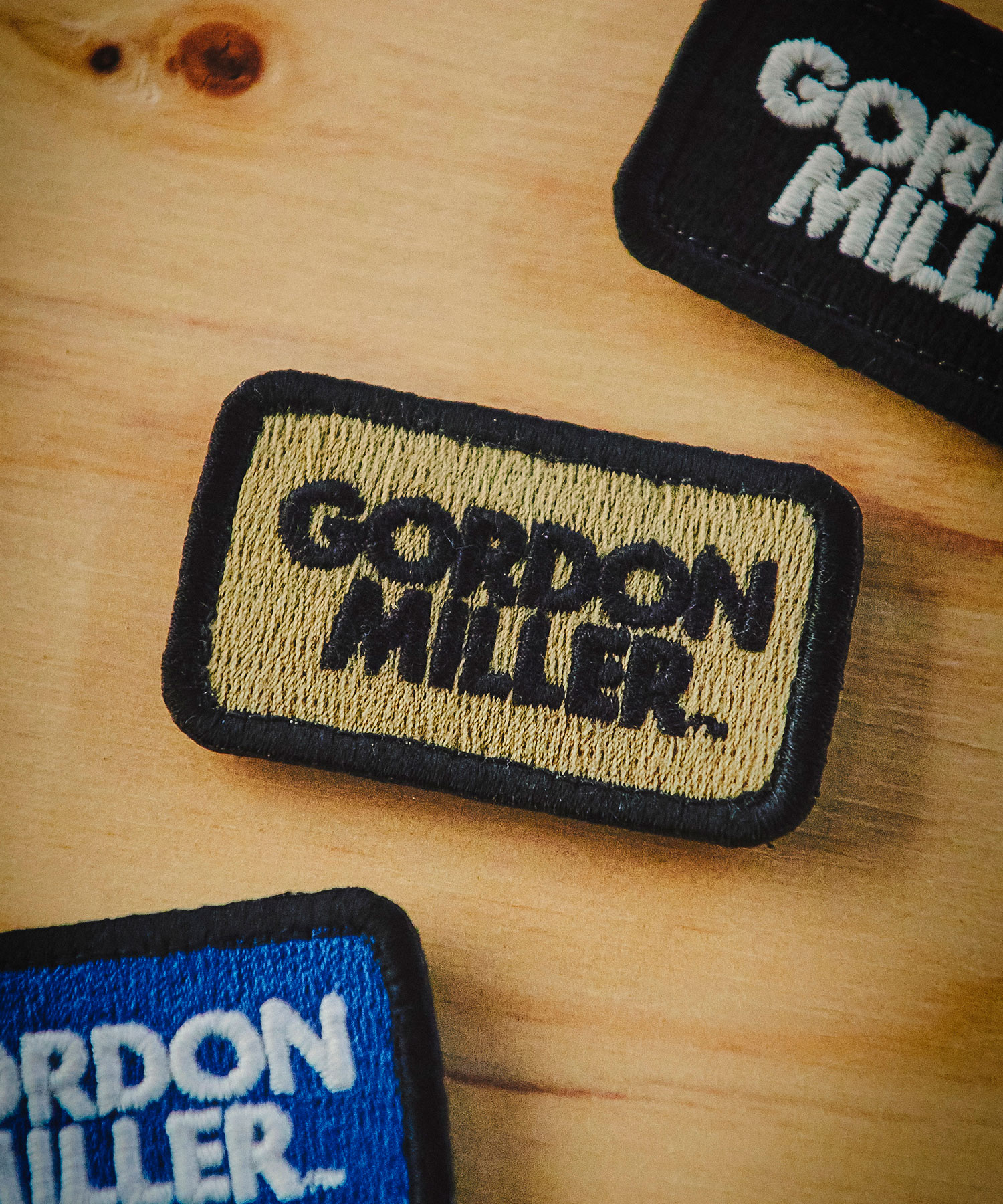 GORDON MILLER ゴードンミラー VELCROPATCH LOGO ベルクロ ワッペン