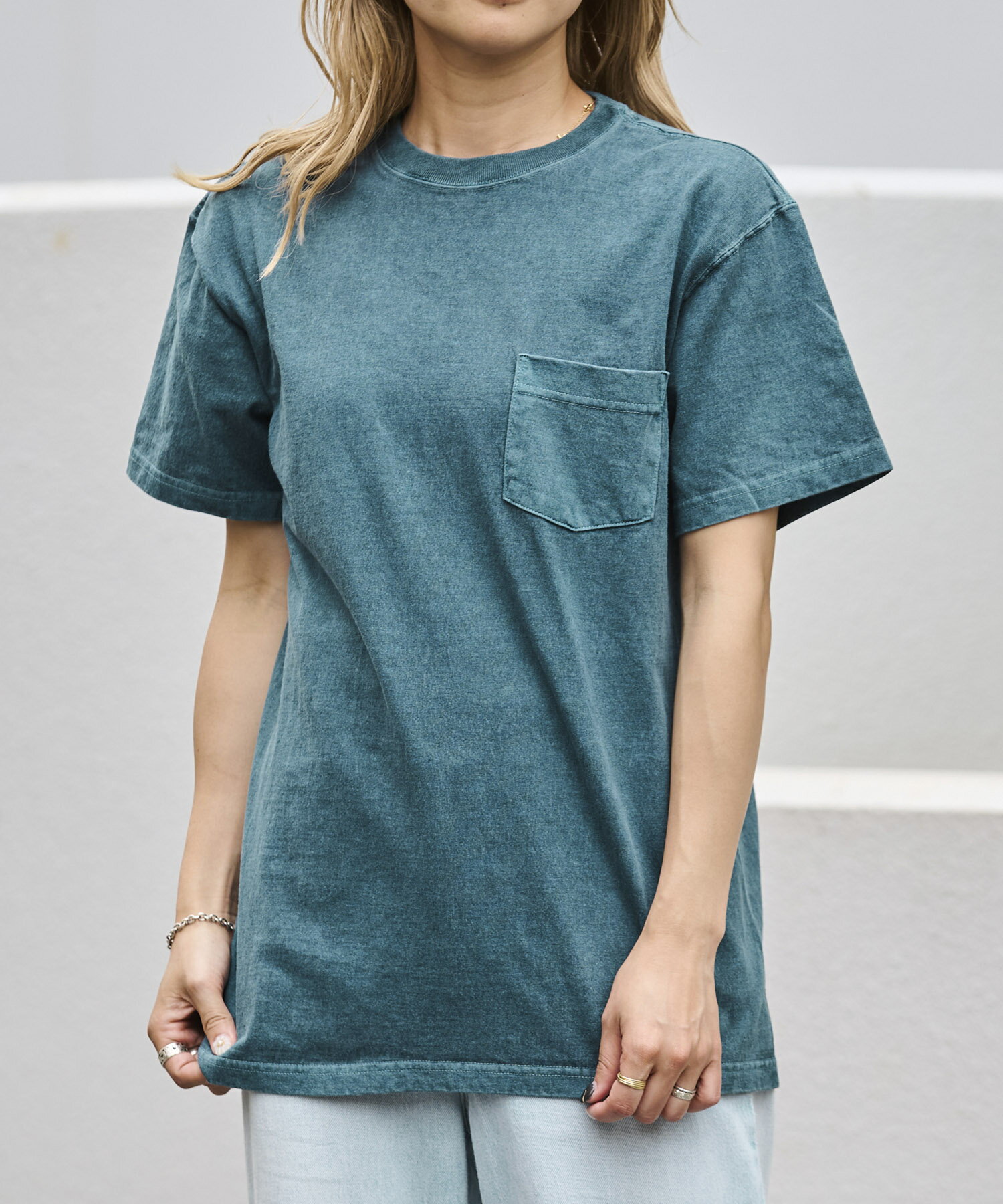 Good On ショートスリーブクルーネックポケットTシャツ GOST903C グッドオン メンズ レディース 半袖 クルーネック アメカジ シンプル 無地 ト...