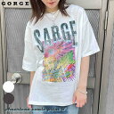 アメコミプリントTシャツ GORGE ゴージ トレンド プチプラ レディース レディースファッションTシャツ トップス プリント ロゴ アメコミ 春 夏 2320203