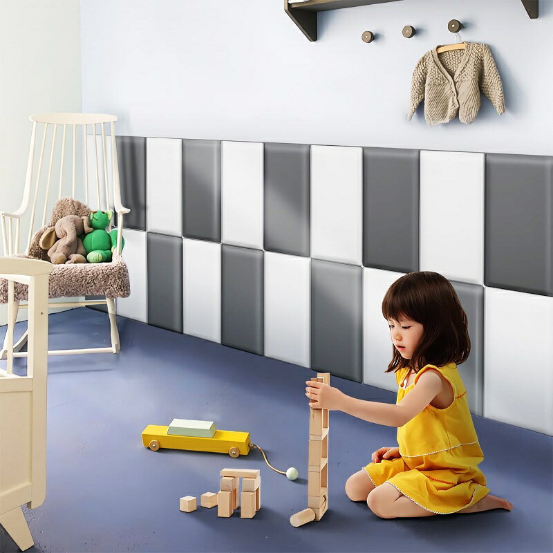 ウォールクッション 壁クッション ベビー 壁紙 クッション シール 子供 安全マット...