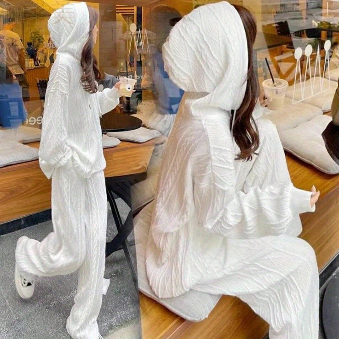 レディース ファッション 服 オシャレ カワイイ シンプル 大人カワイイ 大きいサイズ 春秋 ハイエンド スポーツ カジュアル ストリート スウェット シャツ ツーピース スーツ