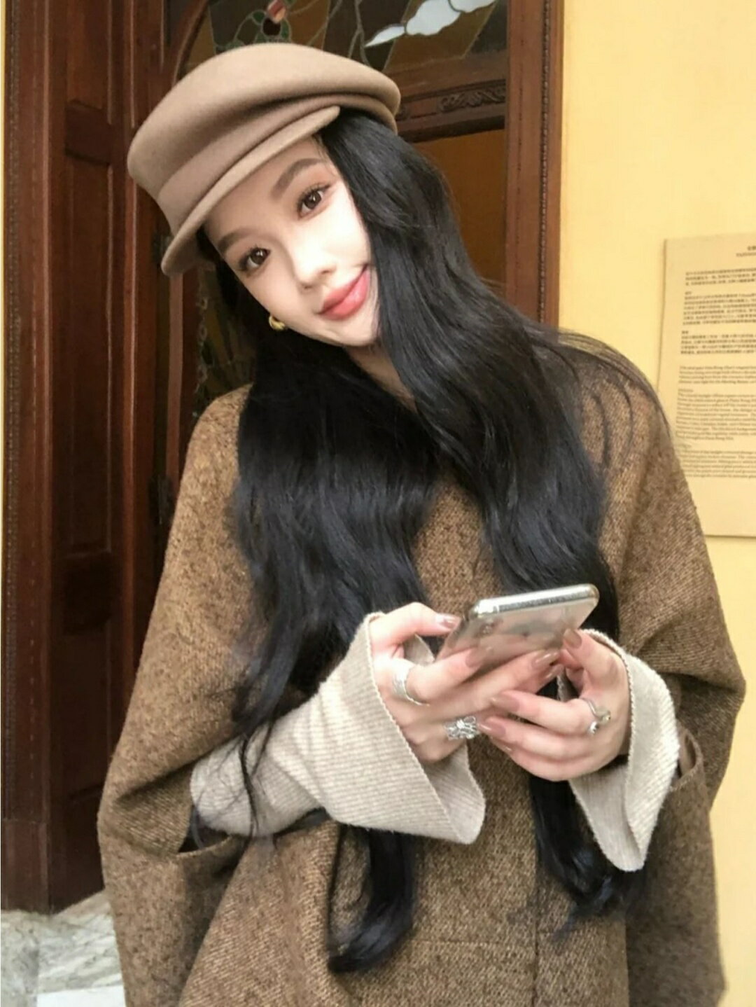 ワンピース レディース セットアップ 春秋 長袖 ケープ付き 配色 ゆったり 普段使い 部屋着 通勤